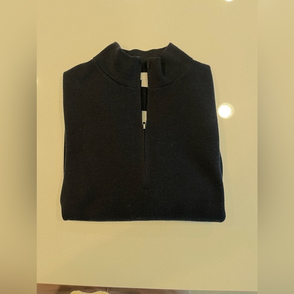 COS mock neck 3/4 zip up - Picture 3 of 12